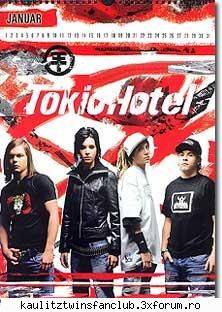 tokio hotel calnedar 2007 ianuarie