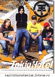 tokio hotel calnedar 2007 martie