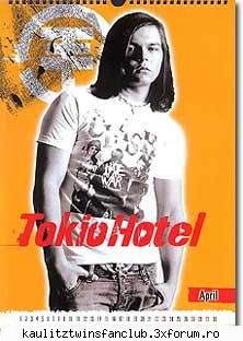 tokio hotel calnedar 2007 aprilie