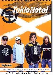 tokio hotel calnedar 2007 septembrie