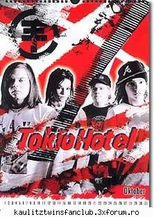 tokio hotel calnedar 2007 octombrie